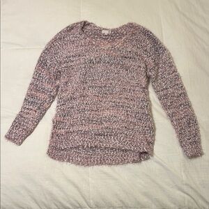 SO Fuzzy Pink and Purple Sweater